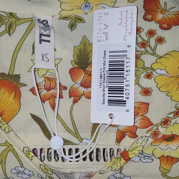 New spell designs sayulita mini dress sunflower XS - Picture 5 of 7